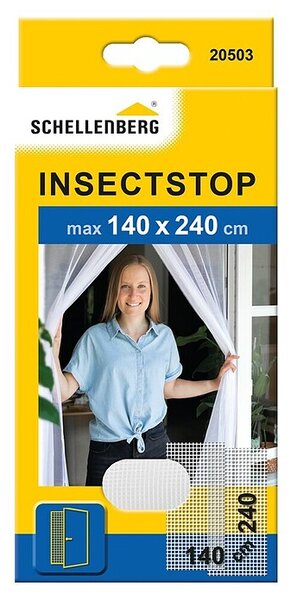 Schellenberg Insect Stop Mreža za zaščito pred žuželkami (Š x V: 140 x 240 cm, Lepljenje, Bela)