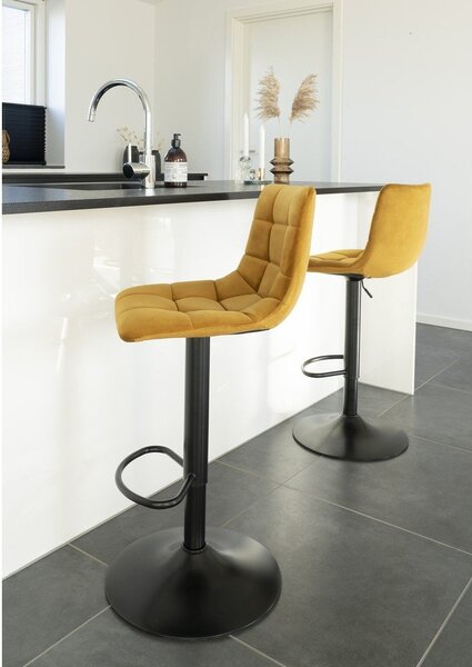 Rumeni barski stoli v kompletu 2 ks 88 cm Middelfart – House Nordic