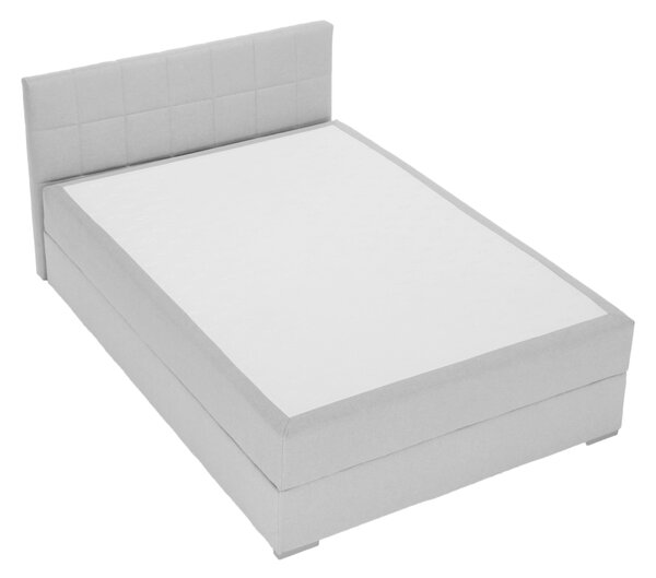 KONDELA Boxspring postelja 120x200, svetlo siva, FERATA COMFORT