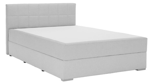 KONDELA Boxspring postelja 120x200, svetlo siva, FERATA COMFORT