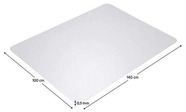 KONDELA Zaščitna podloga pod stolom, prozorna, 140 x 100 cm, 0,5 mm, ELLIE NEW TYPE 3