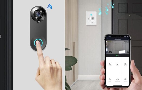 Aku. pametni domofon in zvonec s kamero WIFI Tuya Alexa Google assistant