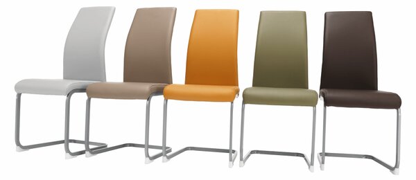 KONDELA Jedilni stol, sivo-rjava TAUPE/siva, NOBATA