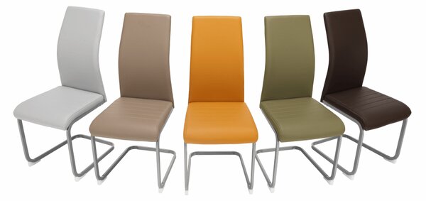 KONDELA Jedilni stol, sivo-rjava TAUPE/siva, NOBATA