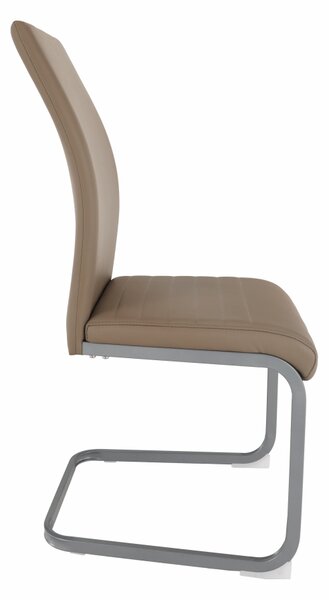 KONDELA Jedilni stol, sivo-rjava TAUPE/siva, NOBATA