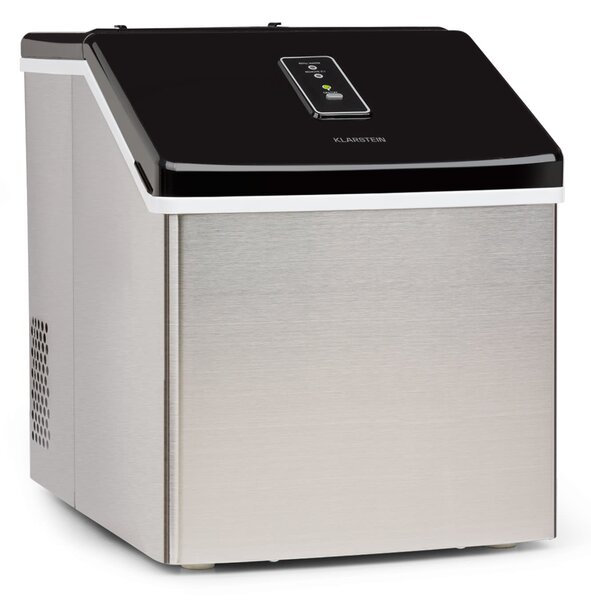 Klarstein Clearcube, ledomat, 13 kg/24 h, nerjaveče jeklo, črna barva