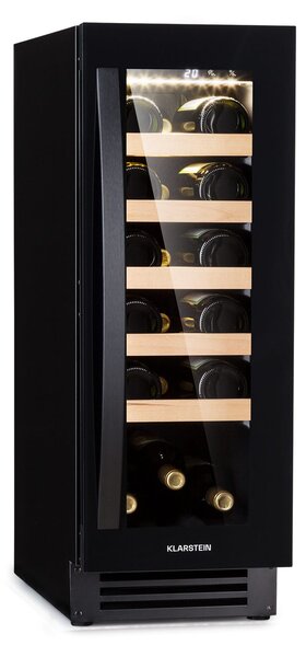 Klarstein Vinovilla 20, vgradni hladilnik za vino, 50 l / 20 steklenic, steklena vrata, nerjaveče jeklo