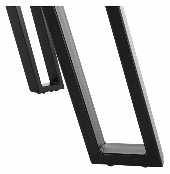 KONDELA Jedilna miza, hrast/črna, PEDAL