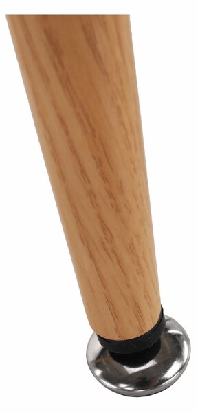 KONDELA Barska miza, črna/hrast, premer 60 cm, IMAM