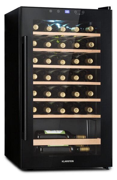 Klarstein Barossa 32 Uno, vinoteka, 1 cona, 95 litrov/36 steklenic, zaslon na dotik