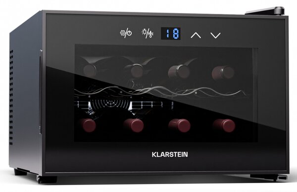 Klarstein Shiraz 8 Uno, hladilnik za vino, 8 steklenic, 8 - 18 °C, upravljanje na dotik
