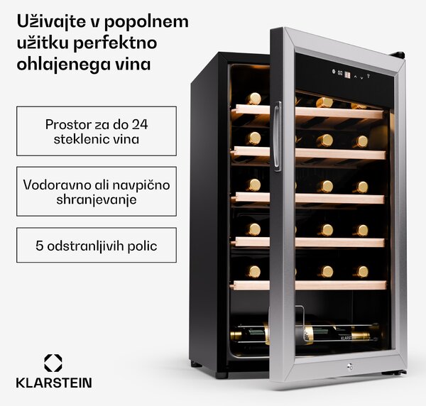Klarstein Shiraz Premium Smart 24, hladilnik za vino