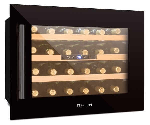 Klarstein Vinsider 24 Onyx Edition, vgradna vinoteka, razred energetske učinkovitosti G