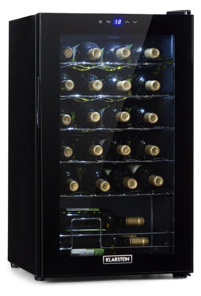 Klarstein Shiraz 24 Uno, vinoteka, 63 l, 24 steklenic, 5-18 °C, nadzorna plošča na dotik