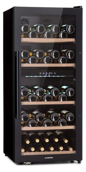 Klarstein Barossa 91 Duo, hladilnik za vino, 204 l, 91 fl., 2 coni