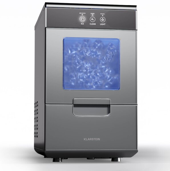 Klarstein Ice Galet, ledomat za izdelavo drobljenega ledu, 20 kg/24 h, Auto-Clean, 2,2-litrski rezervoar za vodo