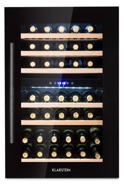 Klarstein Vinsider 35D Onyx Edition, vgradna vinska omara, razred energetske učinkovitosti G