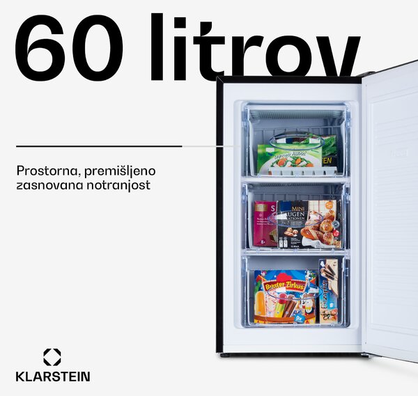 Klarstein Pluto 60L, zamrzovalnik, 4 zvezdice, 60 litrov, do -18 °C
