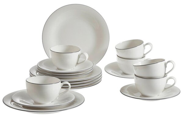 KAVNI SERVIS Grey Lines Fine China