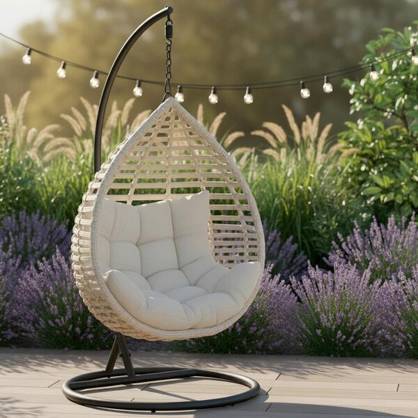 Bessagi Garden Viseči Stol Nancy, Krem