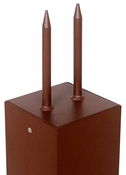 Les Jardins LED solarna podstavna svetilka Tradition Sensor Corten 40cm, zatemnjen, Rjava / rjasta, Kovina, Sodobni, Solarne luči