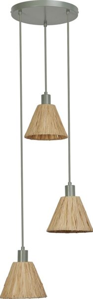 Ledvance - Lestenec na vrvici DECOR RAFFIA 3xE27/15W/230V raffia bast