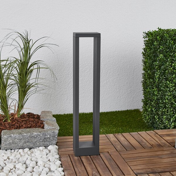 Lucande Jupp LED projektorska svetilka, komplet 4 kosov, 60 cm, antracit, IP54, Črna, Aluminij, Sodobni