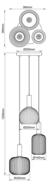 Mömax Viseča Svetilka Scher, Ca. 36/120 Cm