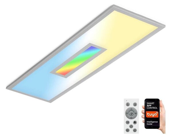 Brilo-LED RGB Zatemnitveni panel CENTRO LED/28W/230V Wi-Fi Tuya + Daljinski upravljalnik