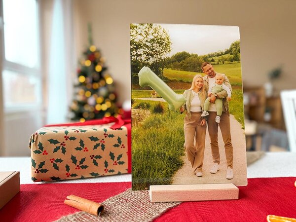 ATMOWOOD Fotografija na akrilnem steklu s stojalom - A4 pokončno Izberite različico: Naravno stojalo