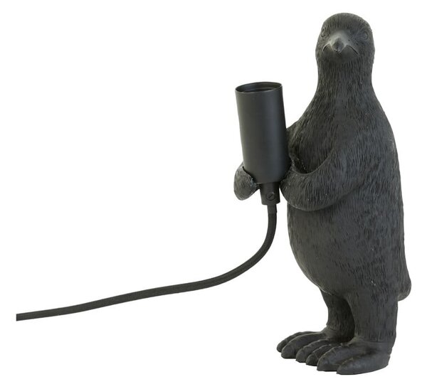 Mat črna namizna svetilka (višina 24 cm) Penguin – Light & Living