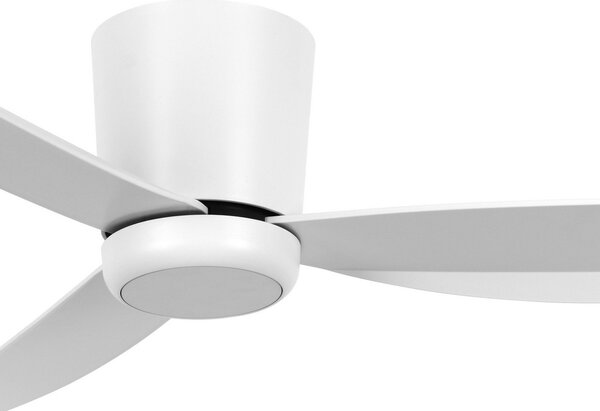 Beacon Lighting stropni ventilator z lučjo Array bel 137 cm tiho, zatemnjen, Bela, Dnevna soba / jedilnica, Plastika, Sodobni