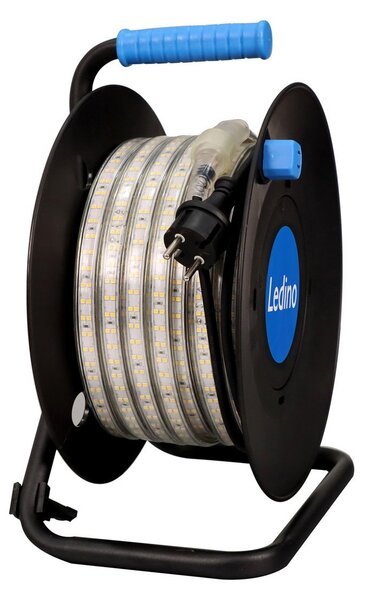 Ledino LED trakovi Wickede 25m na kabelskem kolutu, 300W, IP65, Prozorna, Hodnik, Plastika