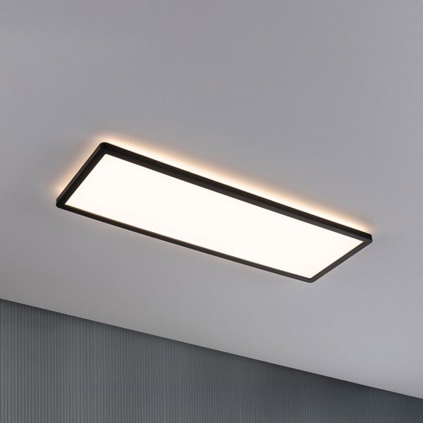 Paulmann LED-panel Atria Shine, črn, dolžina 56 cm, IP44, Črna, Študija / pisarna, Plastika, Sodobni
