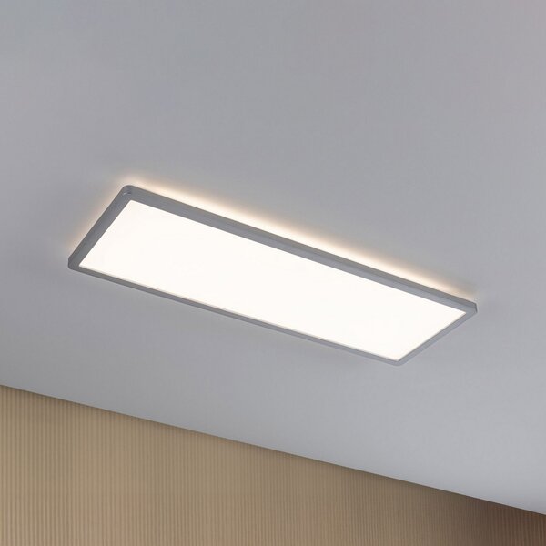 Paulmann LED-plošča Atria Shine v krom barvi, dolžina 56 cm, IP44, Krom, Študija / pisarna, Plastika, Sodobni