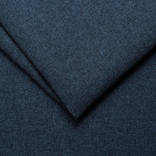 POSTELJA Z VZMETNICO 100 cm x 200 cm , tekstil, leseni material temno modra