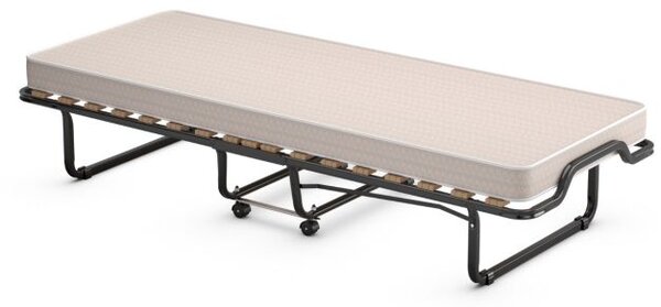 Zložljiva postelja za goste 80 x 200 cm z vzmetnico iz spominske pene