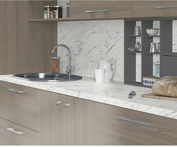 Delovna plošča (280 x 60 x 3,8 cm, Marmor Carrara)