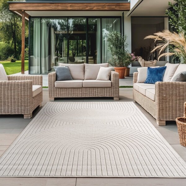 Kremno bela notranja in zunanja preproga 120x170 cm Nova 1201 – Ayyildiz Carpets