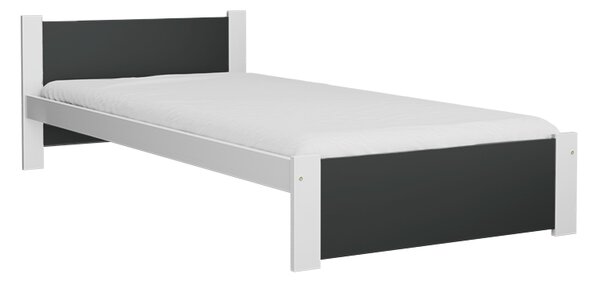 Postelja IKAROS 90 x 200 cm, antracit/bela Posteljno dno: Brez posteljnega dna, Vzmetnica: Brez vzmetnice