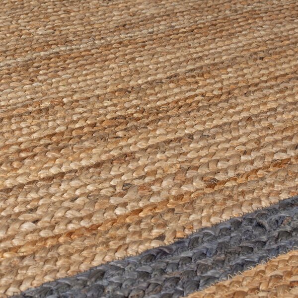 Siva/naravna ročno tkana okrogla preproga iz jute ø 160 cm Grace Grey – Flair Rugs
