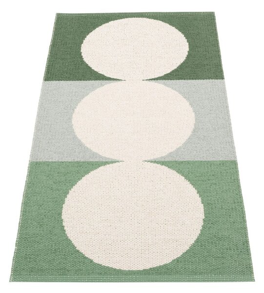 Zelena/kremno bela notranja in zunanja preproga 70x140 cm Otto Herb – Pappelina