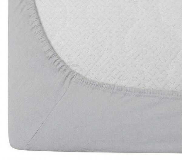 Jersey rjuha z likro srebrna 90 x 200 cm