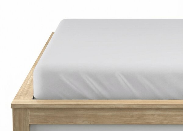 Jersey rjuha z likro srebrna 90 x 200 cm