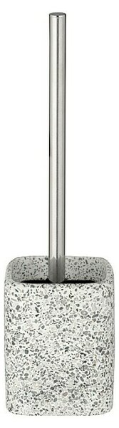 Wenko Garnitura z WC ščetko Terrazzo (Bela, Višina: 37 cm)
