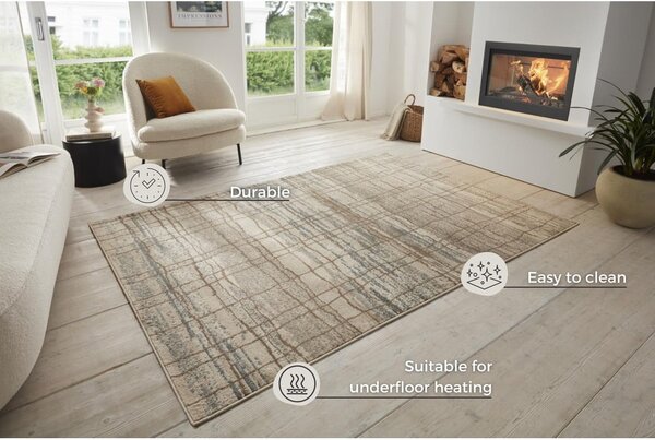 Bež preproga 80x120 cm Terrain – Hanse Home