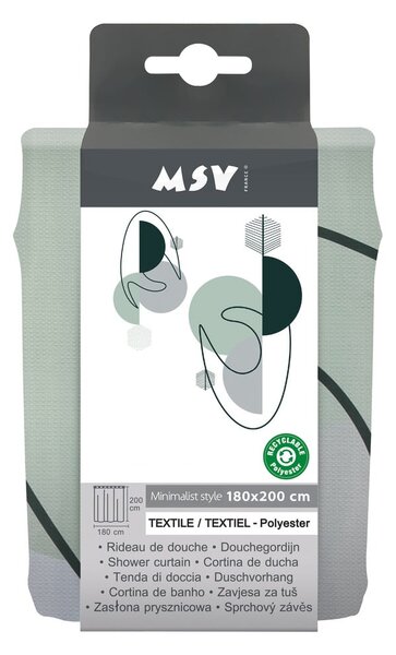 Zavesa za tuš 180x200 cm Minimalist – MSV