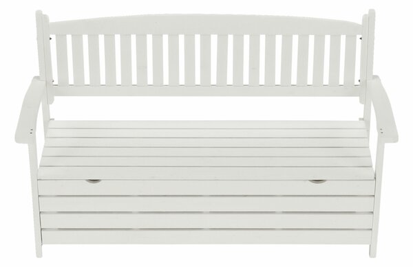 KONDELA Vrtna klop, bela, 150 cm, AMULA