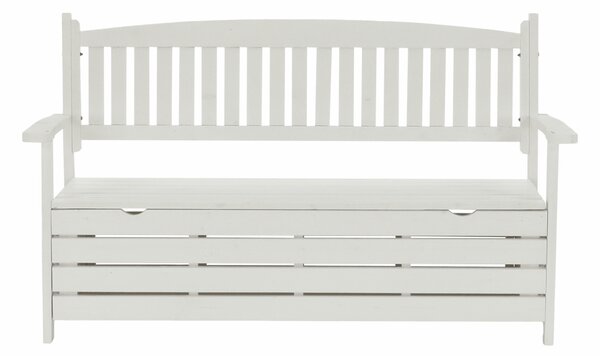 KONDELA Vrtna klop, bela, 150 cm, AMULA