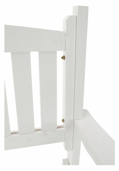 KONDELA Vrtna klop, bela, 150 cm, AMULA